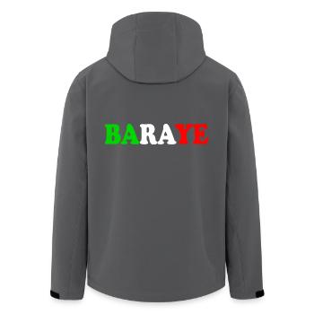 Baraye - Veste softshell homme en polyester recyclé Stanley/Stella - charbon - Dos - AI Model Male 185 light (185cm)