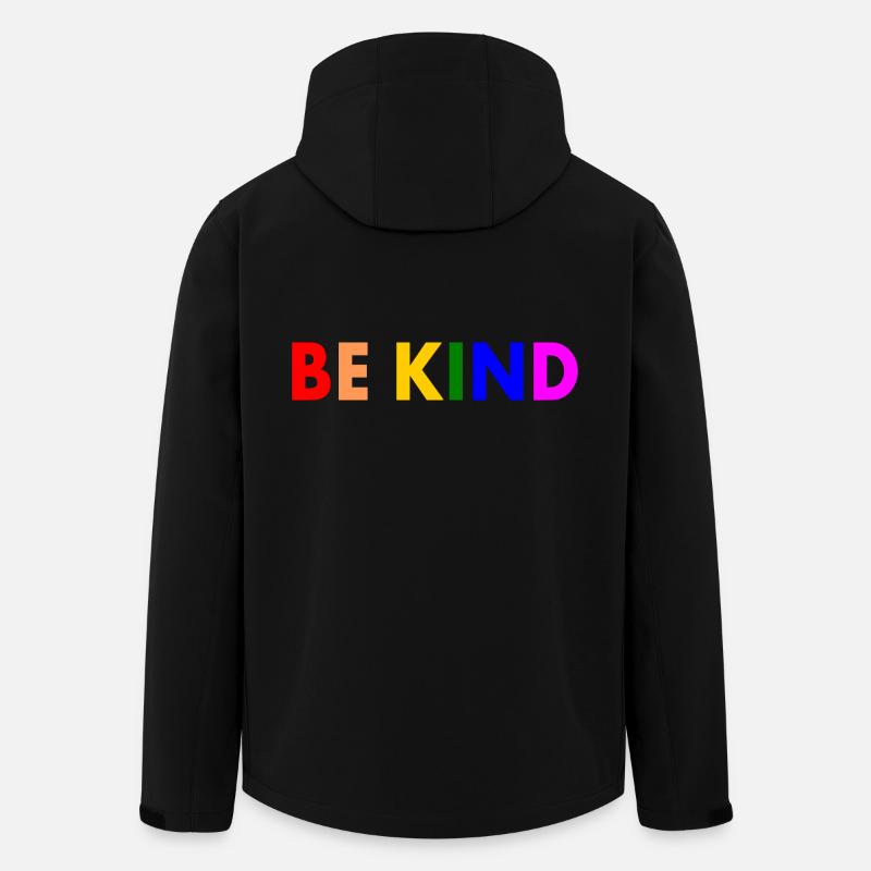 Be kind - Veste softshell homme en polyester recyclé Stanley/Stella - noir