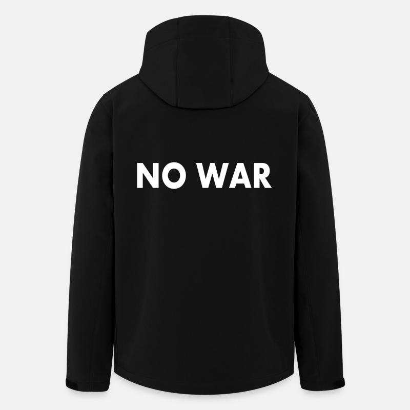 No war - Veste softshell homme en polyester recyclé Stanley/Stella - noir