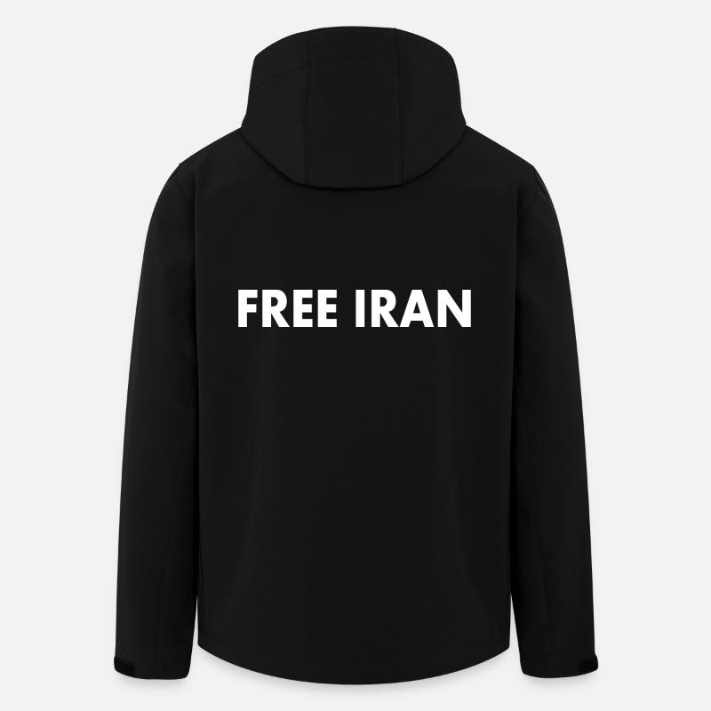 Free iran - Veste softshell homme en polyester recyclé Stanley/Stella - noir