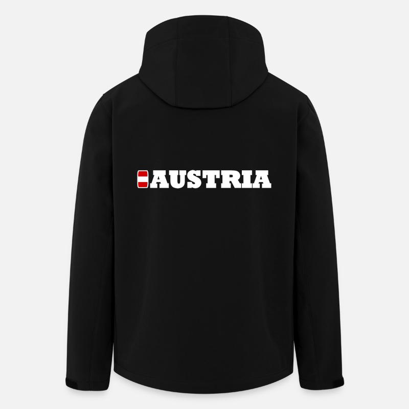 Autriche / Autriche - Veste softshell homme en polyester recyclé Stanley/Stella - noir