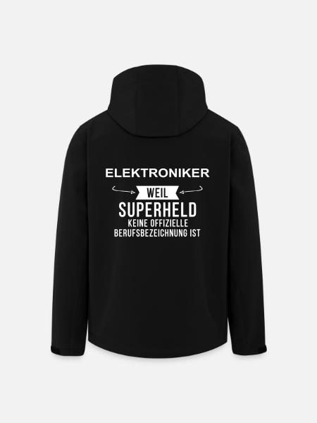 ELEKTRONIKER - Recycelte Männer Softshell-Jacke von Stanley/Stella - Schwarz