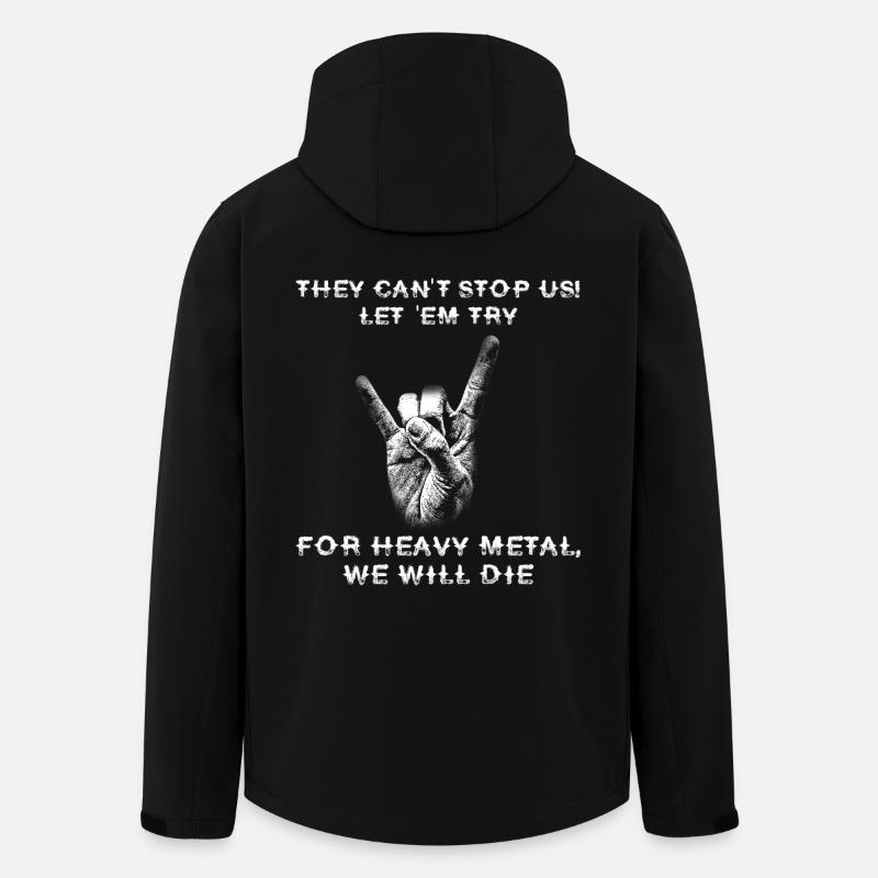 Heavy Metal - Veste softshell homme en polyester recyclé Stanley/Stella - noir