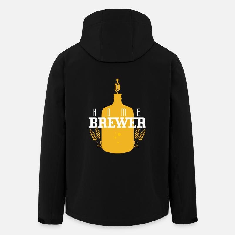 Hobby brewer logo - Men’s Recycled Softshell Jacket by Stanley/Stella - black