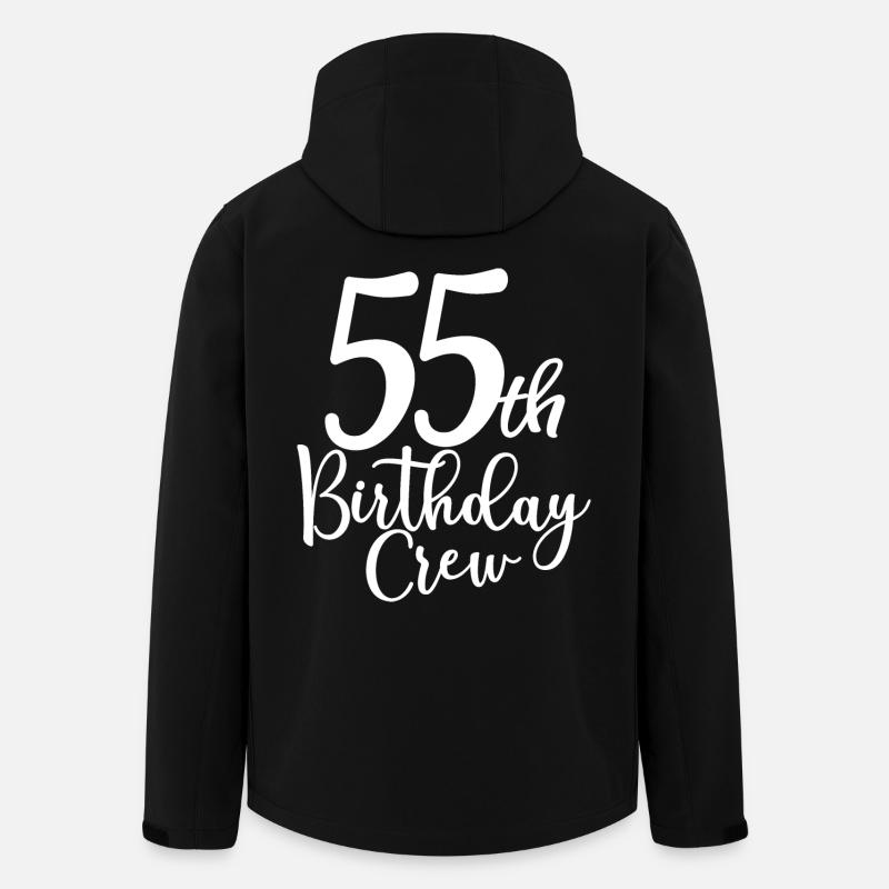 55. Geburtstag Crew B-Day Party Squad 55 Jahre alt - Recycelte Männer Softshell-Jacke von Stanley/Stella - Schwarz