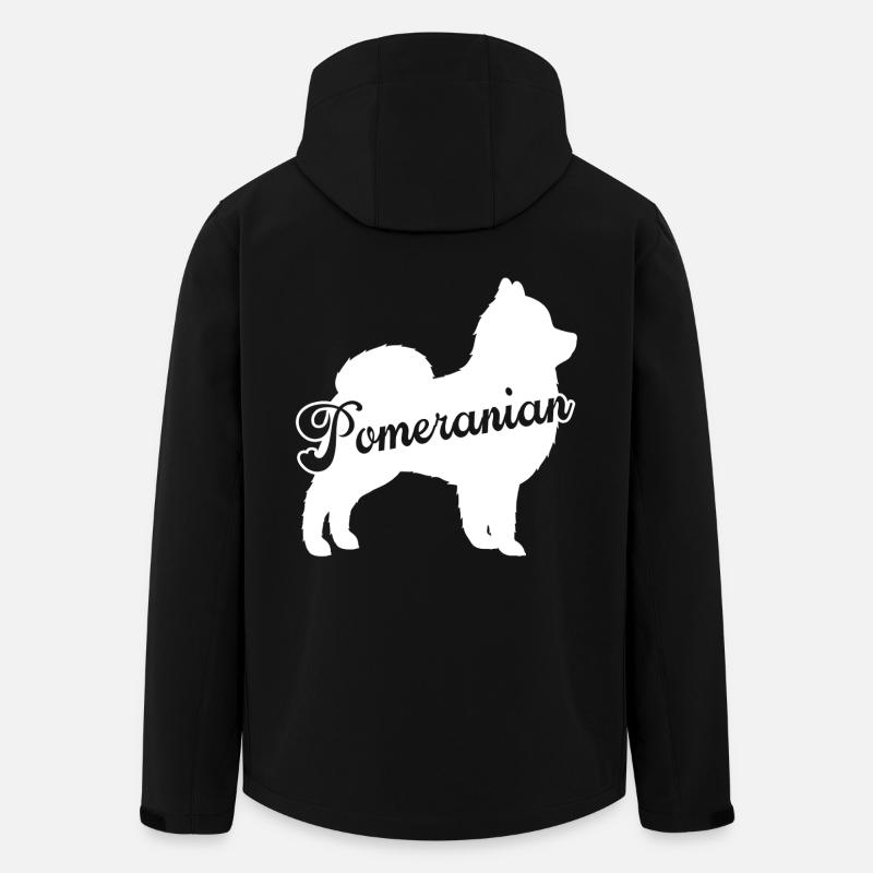 I Love Pomeranian - Men’s Recycled Softshell Jacket by Stanley/Stella - black