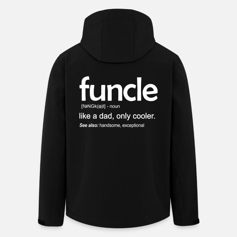 Funcle like a dad - Men’s Recycled Softshell Jacket by Stanley/Stella - black