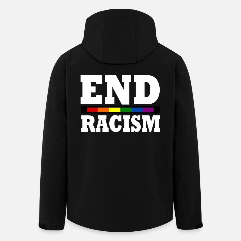 End Racism - Men’s Recycled Softshell Jacket by Stanley/Stella - black