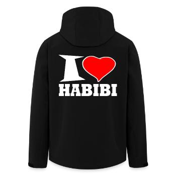 Habibi - Veste softshell homme en polyester recyclé Stanley/Stella - noir - Dos - AI Model Male 185 light (185cm)