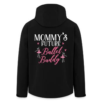 Ballet Mom Future - Men’s Recycled Softshell Jacket by Stanley/Stella - black - Back - AI Model Male 185 light (185cm)