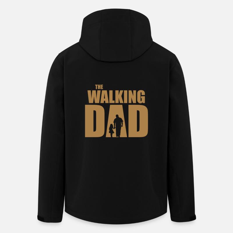 The Walking Dad - Men’s Recycled Softshell Jacket by Stanley/Stella - black