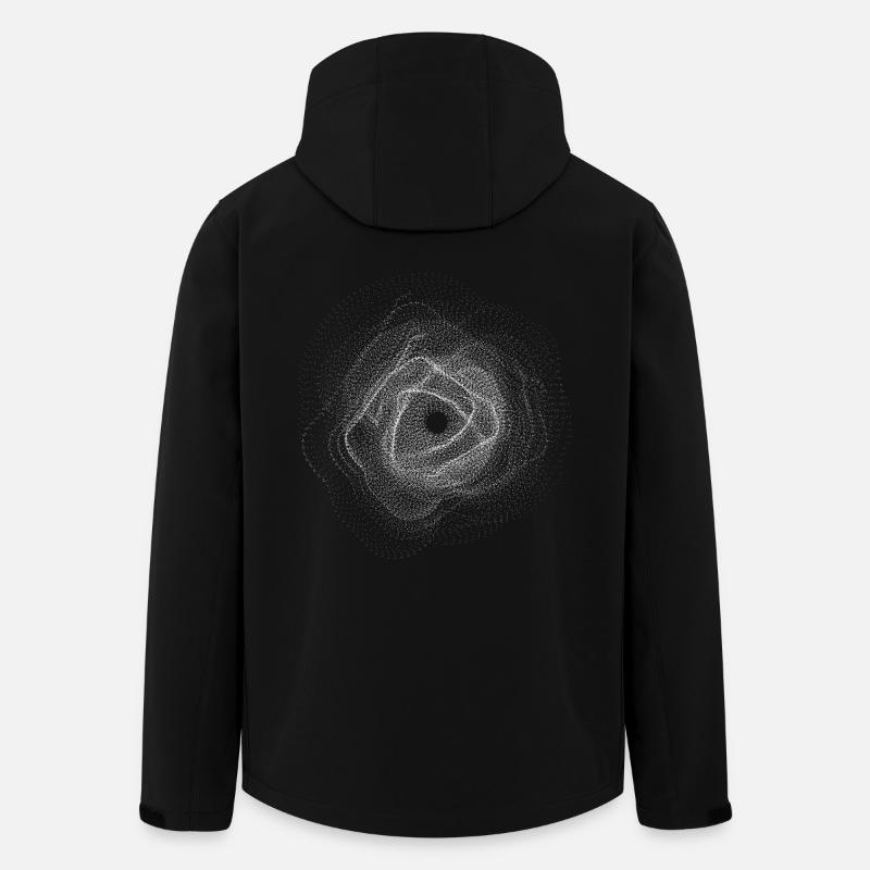 Constellation - Men’s Recycled Softshell Jacket by Stanley/Stella - black