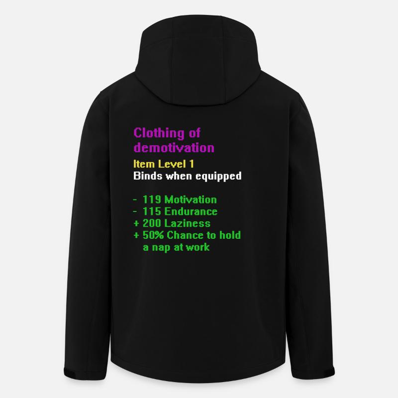 Clothing of demotivation - Recycelte Männer Softshell-Jacke von Stanley/Stella - Schwarz