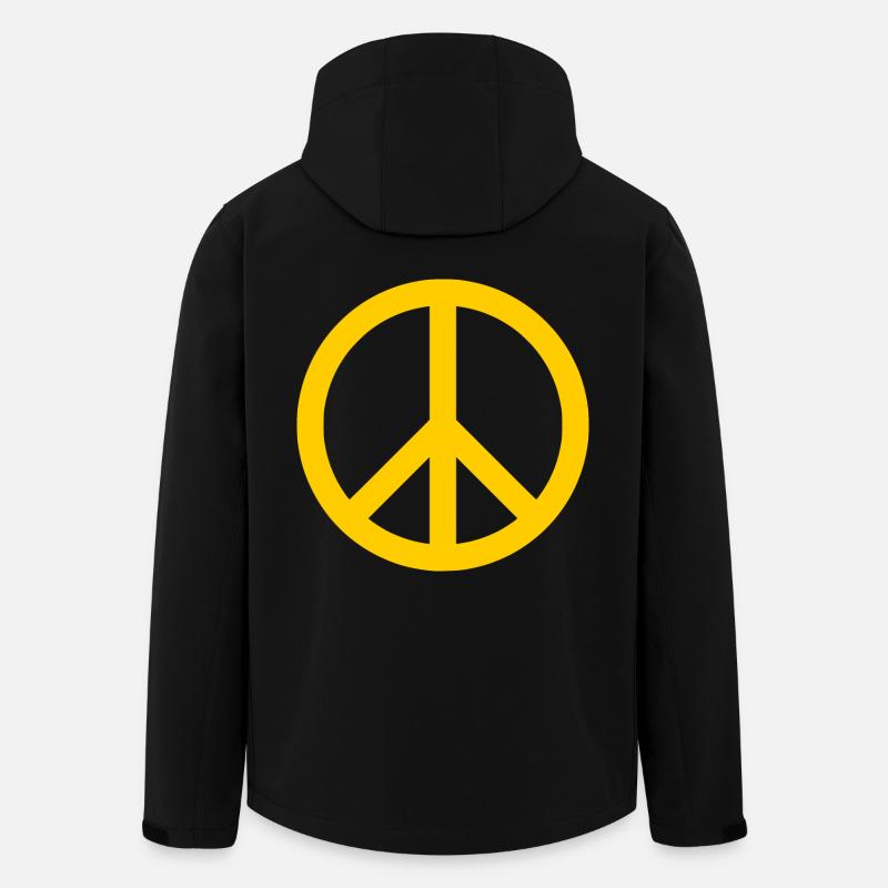 Peacezeichen - Recycelte Männer Softshell-Jacke von Stanley/Stella - Schwarz