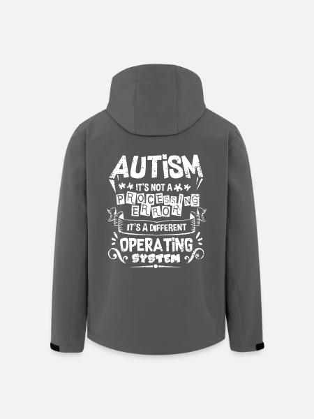 Autism Awareness Shirt - Men’s Recycled Softshell Jacket by Stanley/Stella - black