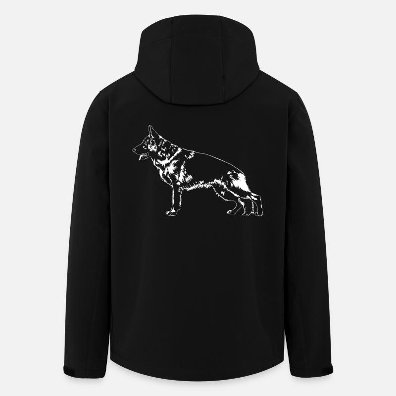 DEUTSCHER SCHÄFERHUND Hunde Hund IGP Wilsigns - Recycelte Männer Softshell-Jacke von Stanley/Stella - Schwarz