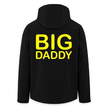 BIG DADDY - Recycelte Männer Softshell-Jacke von Stanley/Stella - Schwarz - Hinten - AI Model Male 185 light (185cm)