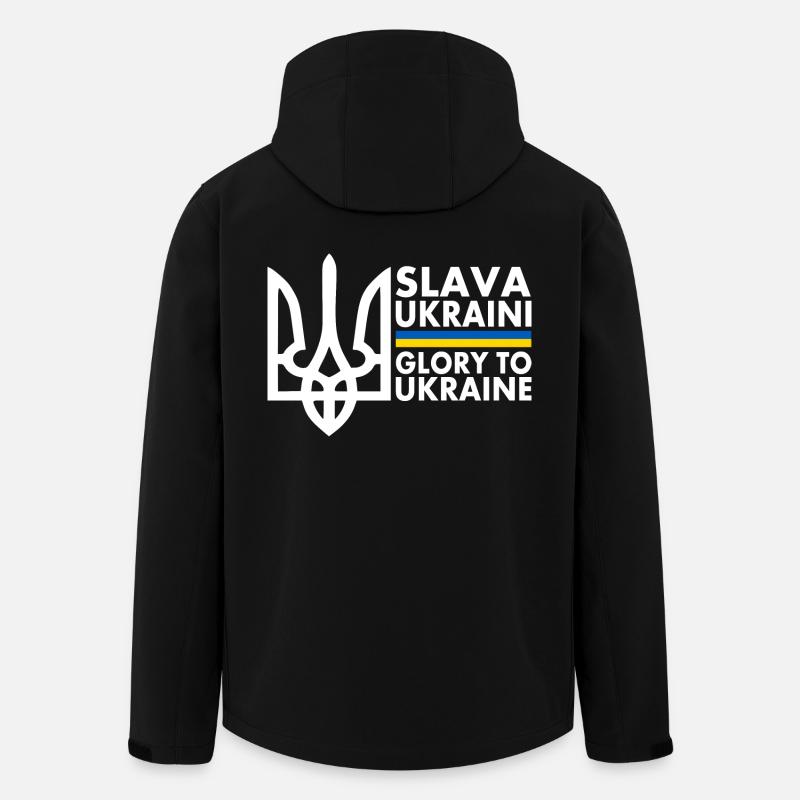 Slava ukraini - Men’s Recycled Softshell Jacket by Stanley/Stella - black