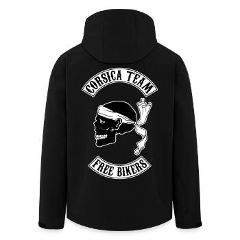 Corsica Skull Team - Veste softshell homme en polyester recyclé Stanley/Stella - noir - Dos - AI Model Male 185 light (185cm)