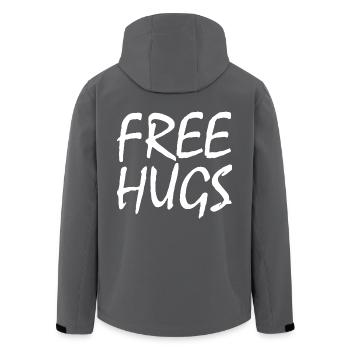 Free Hugs - Veste softshell homme en polyester recyclé Stanley/Stella - noir - Dos - AI Model Male 185 light (185cm)