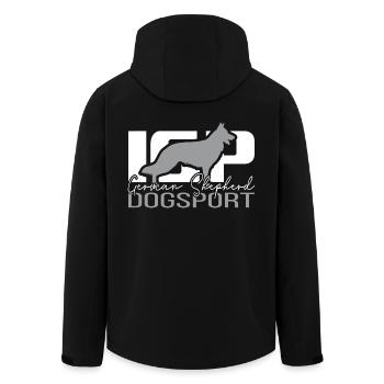 IGP German Shepherd Dogsport Dog Wilsigns - Men’s Recycled Softshell Jacket by Stanley/Stella - black - Back - AI Model Male 185 light (185cm)