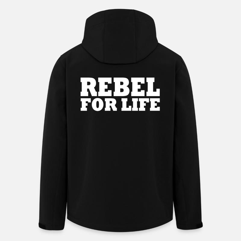 Rebel for life - Men’s Recycled Softshell Jacket by Stanley/Stella - black