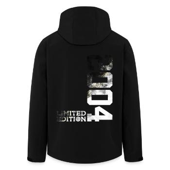 22ND BIRTHDAY LIMITED EDITION 2004 - Men’s Recycled Softshell Jacket by Stanley/Stella - black - Back - AI Model Male 185 light (185cm)