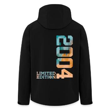 22ND BIRTHDAY LIMITED EDITION 2004 - Men’s Recycled Softshell Jacket by Stanley/Stella - black - Back - AI Model Male 185 light (185cm)