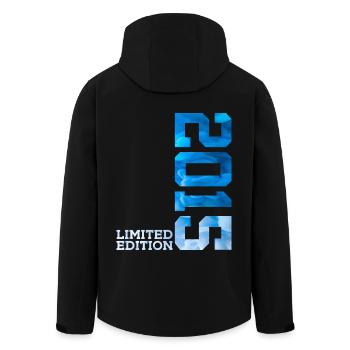 11E ANNIVERSAIRE ÉDITION LIMITÉE 2015 - Veste softshell homme en polyester recyclé Stanley/Stella - noir - Dos - AI Model Male 185 light (185cm)