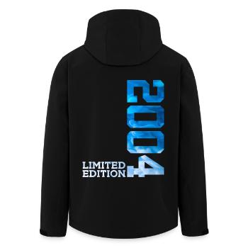 22ND BIRTHDAY LIMITED EDITION 2004 - Men’s Recycled Softshell Jacket by Stanley/Stella - black - Back - AI Model Male 185 light (185cm)