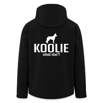 Koolie quoi d’autre Chiens Dire Wilsigns - Veste softshell homme en polyester recyclé Stanley/Stella - noir - Dos - AI Model Male 185 light (185cm)