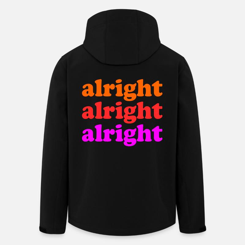Alright Alright Alright - Men’s Recycled Softshell Jacket by Stanley/Stella - black