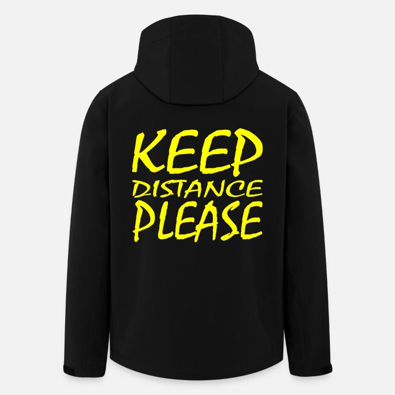 distanciation sociale - Veste softshell homme en polyester recyclé Stanley/Stella - noir