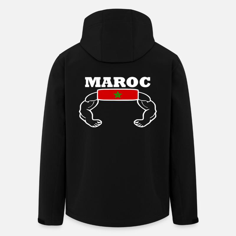 Marokko - Recycelte Männer Softshell-Jacke von Stanley/Stella - Schwarz