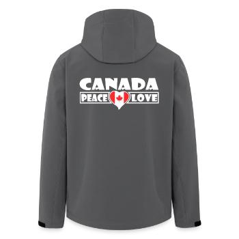 Canada - Recycelte Männer Softshell-Jacke von Stanley/Stella - Anthrazit - Hinten - AI Model Male 185 light (185cm)