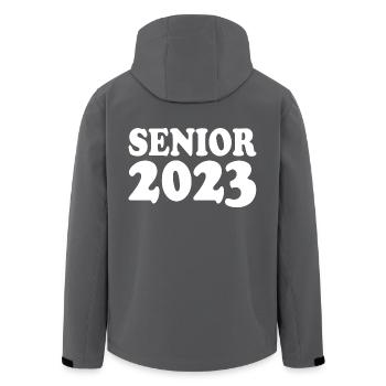 Senior 2023 - Men’s Recycled Softshell Jacket by Stanley/Stella - anthracite - Back - AI Model Male 185 light (185cm)