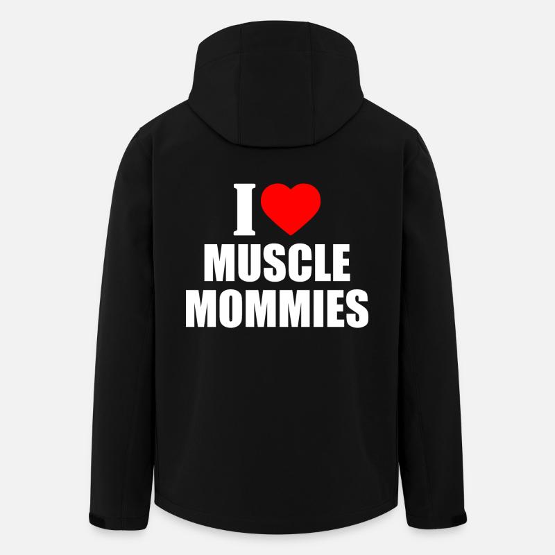 I love muscle mommies - Men’s Recycled Softshell Jacket by Stanley/Stella - black