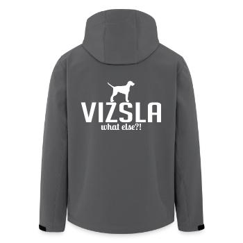 VIZSLA Wirehair what else Dogs Saying Wilsigns - Men’s Recycled Softshell Jacket by Stanley/Stella - black - Back - AI Model Male 185 light (185cm)