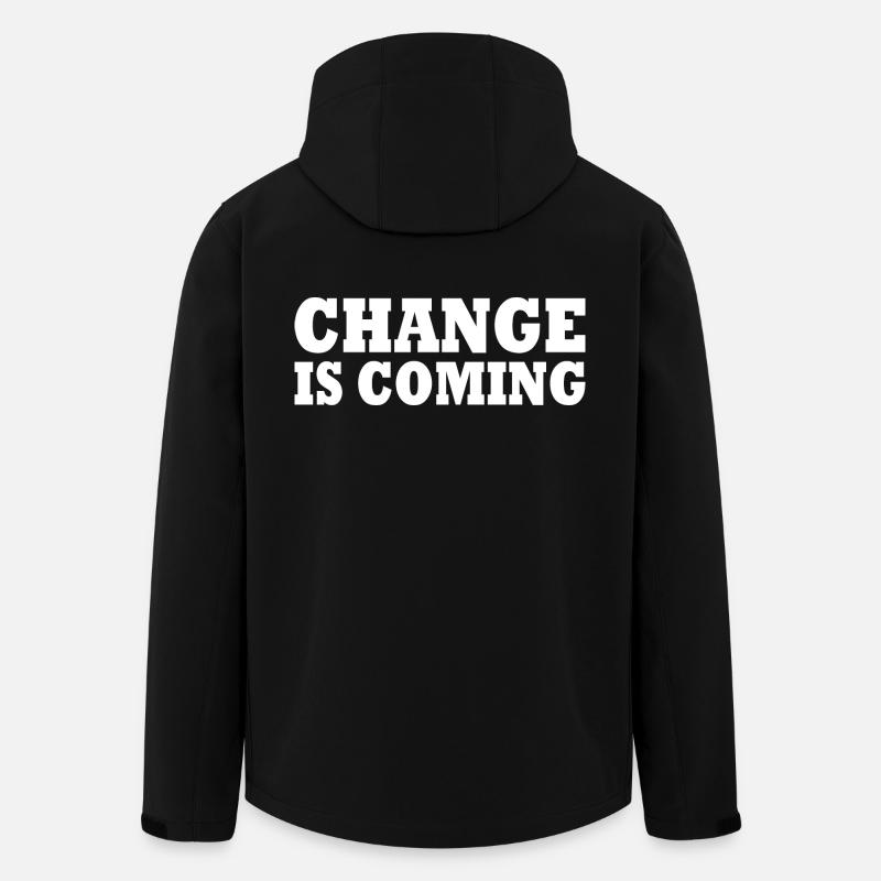 Change is coming - Men’s Recycled Softshell Jacket by Stanley/Stella - black