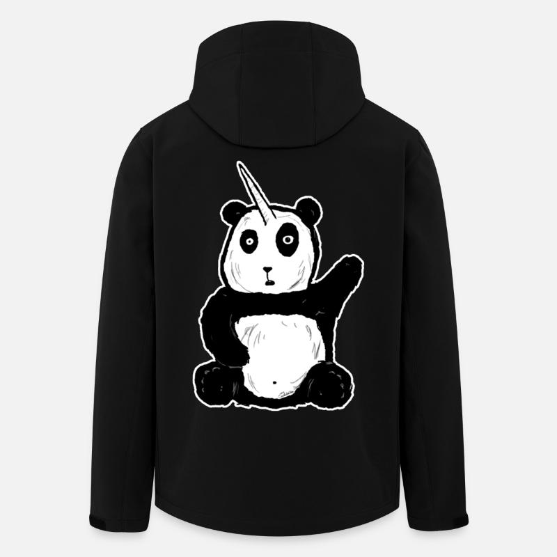 Pandicorn - Recycelte Männer Softshell-Jacke von Stanley/Stella - Schwarz