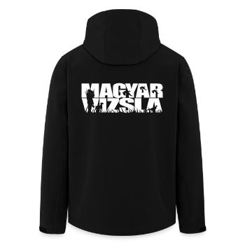 MAGYAR VIZSLA Jagdhunde Jagdhund Jäger Wilsigns - Recycelte Männer Softshell-Jacke von Stanley/Stella - Schwarz - Hinten - AI Model Male 185 light (185cm)