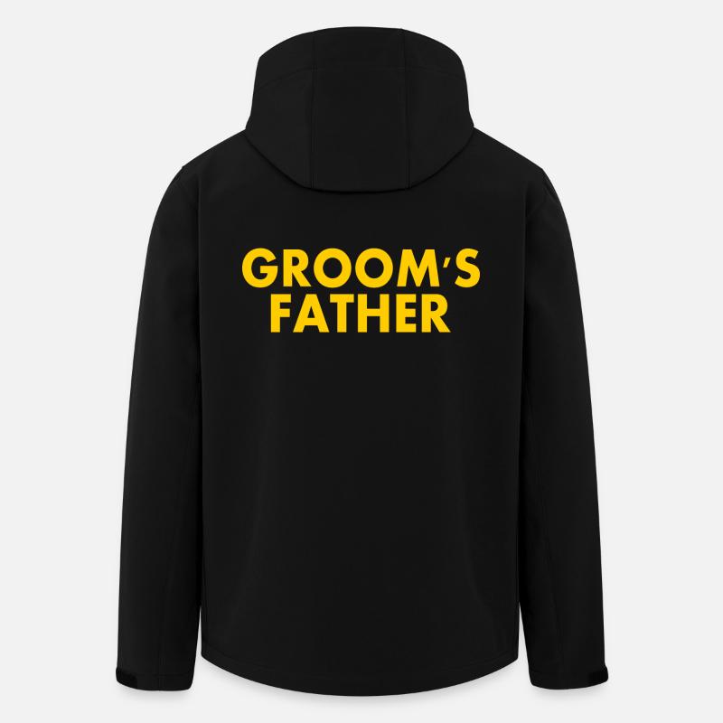 Grooms father - Men’s Recycled Softshell Jacket by Stanley/Stella - black