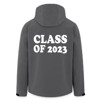 Class of 2023 - Men’s Recycled Softshell Jacket by Stanley/Stella - anthracite - Back - AI Model Male 185 light (185cm)