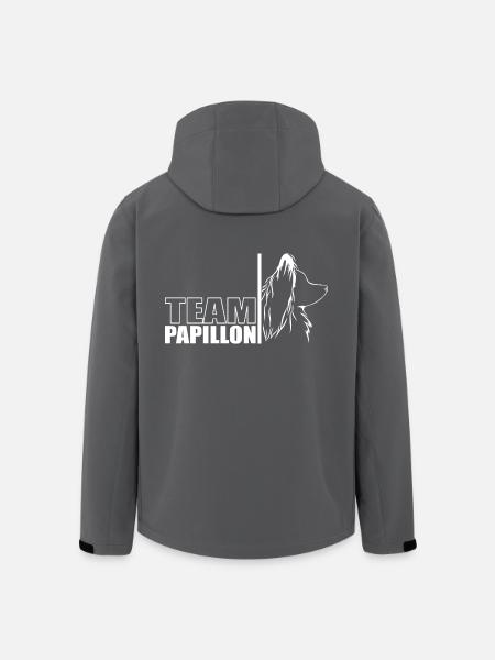 TEAM Papillon Dog Dog Wilsigns - Men’s Recycled Softshell Jacket by Stanley/Stella - black