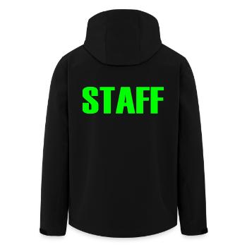 Staff - Veste softshell homme en polyester recyclé Stanley/Stella - noir - Dos - AI Model Male 185 light (185cm)