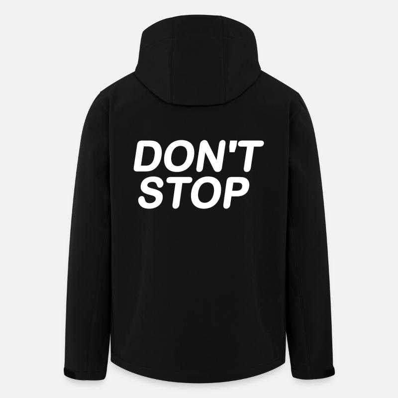 Dont stop - Recycelte Männer Softshell-Jacke von Stanley/Stella - Schwarz