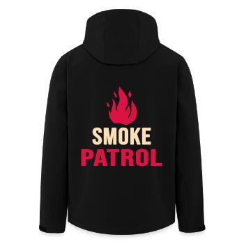 Grillades Grillmaster smoke grills BBQ charbon de bois - Veste softshell homme en polyester recyclé Stanley/Stella - noir - Dos - AI Model Male 185 light (185cm)