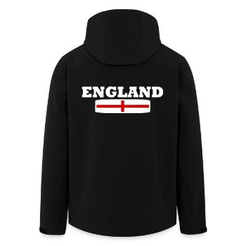 England - Recycelte Männer Softshell-Jacke von Stanley/Stella - Schwarz - Hinten - AI Model Male 185 light (185cm)