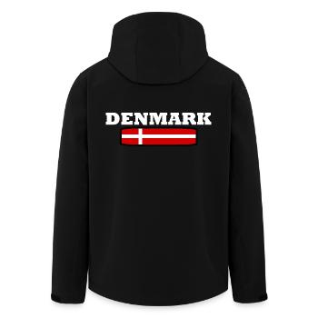 Danemark - Veste softshell homme en polyester recyclé Stanley/Stella - noir - Dos - AI Model Male 185 light (185cm)