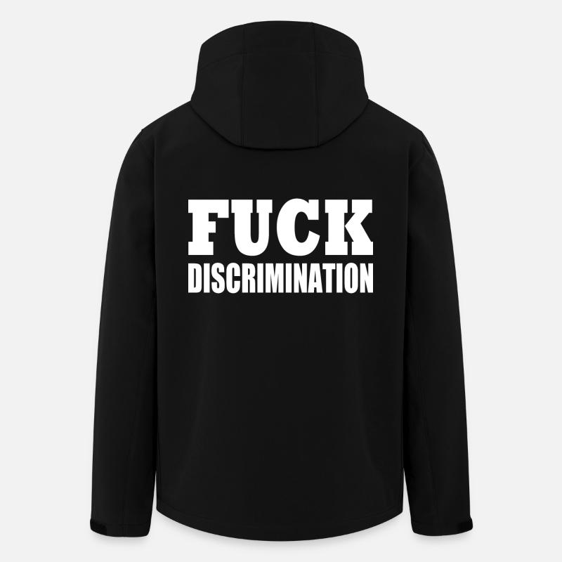 Fuck discrimination - Recycelte Männer Softshell-Jacke von Stanley/Stella - Schwarz